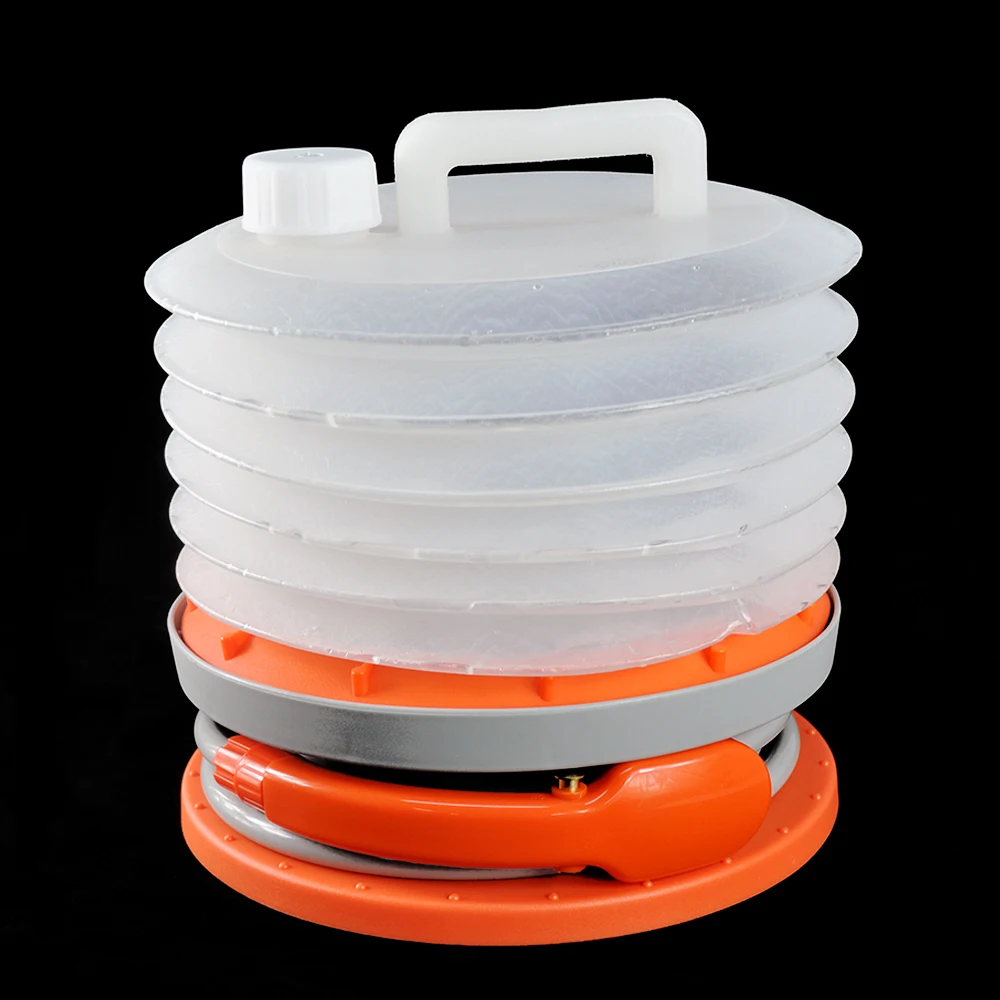 

Rechargeable Portable Outdoor Shower with 10L collapsible water tank perfect for camping/hiking Shower