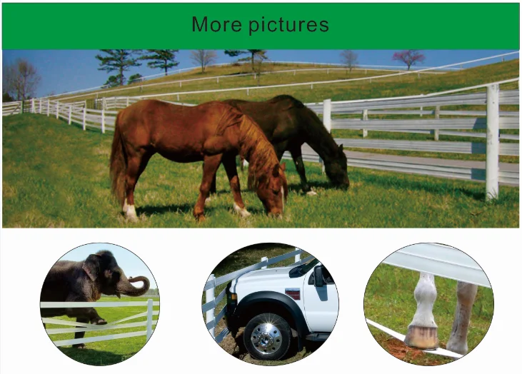 Free maintenance LDPE Electric wholesale flexible Rail farm fencing,cattle fence
