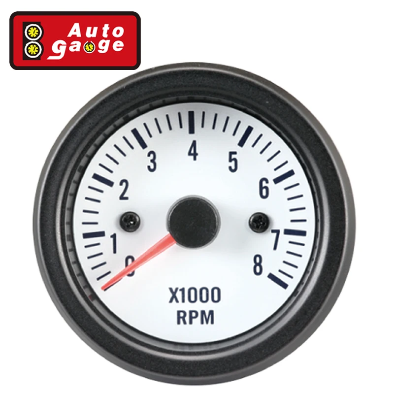 52mm Vdo Type Analog Rpm Tachometer Gauge Car Buy White Face Black
