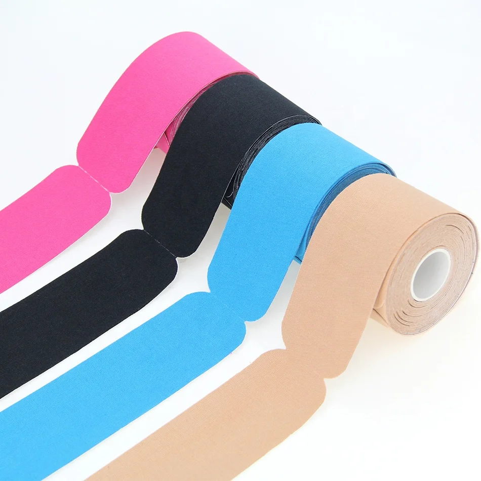 
5% spandex high density 5cm*5m flexo stretchable sticky pre cut kinesiology tape 