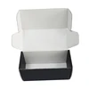 Printed e Flute Foldable Tab Lock Corrugated Box Black Corrugated Mailer Cardboard Gift Box