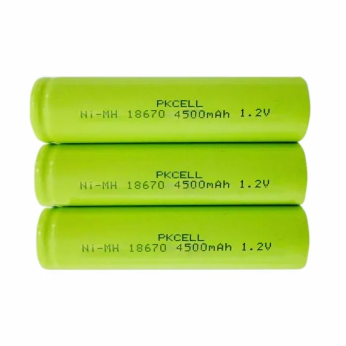 1.2v 4500mah Rechargeable Batteries 18670 18650 18700 Nimh Battery