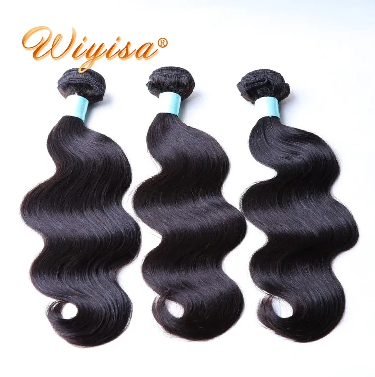 

High feedback direct factory 100 percent human double drawn virgin remy hair bundles