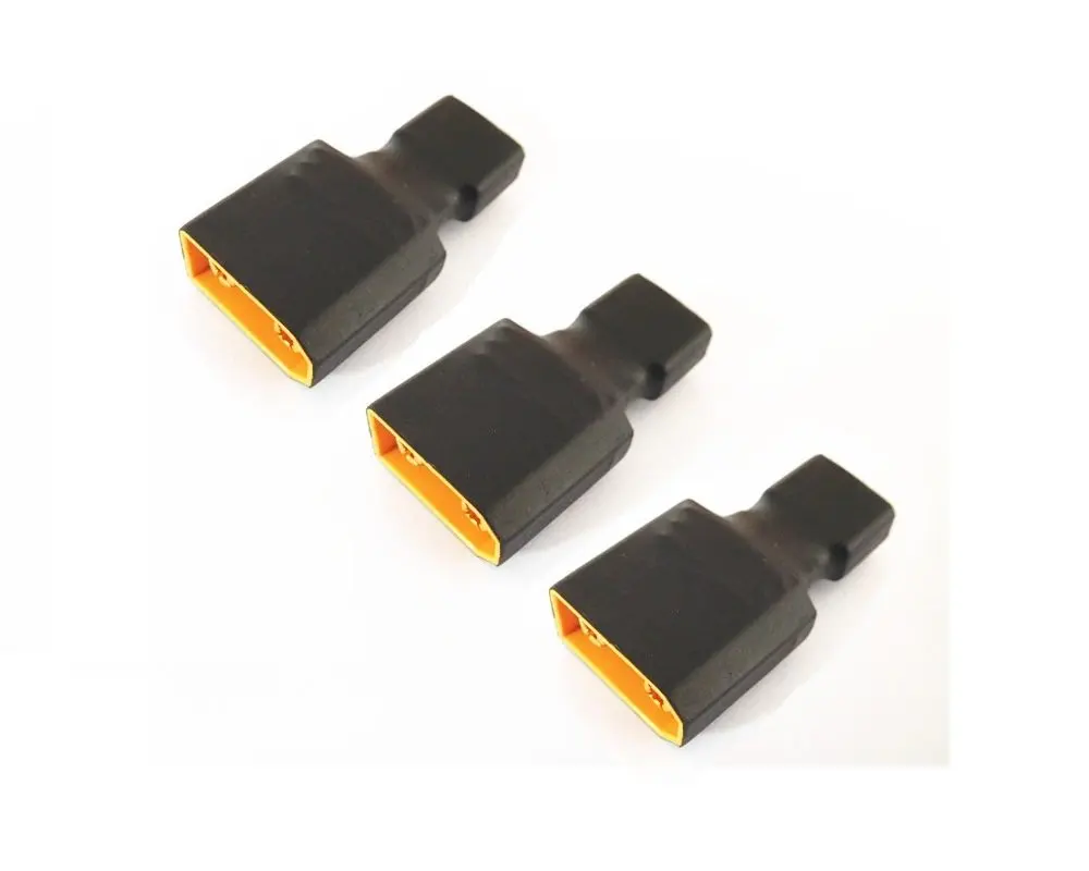 WST No Wires Connector T-Plug Deans Male to EC3 Female Conversion Adapter for RC LiPo Battery x 3 PCS