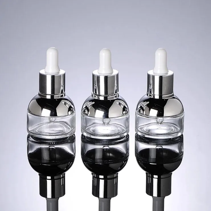 Wholesale Face Serum Packaging Bottle Serum Bottle 30ml Serum Dropper Cosmetic Glass Bottle