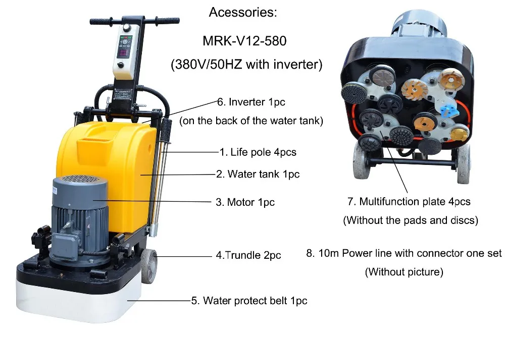 380v Concrete Buffer 10hp Concrete Grinder Buy 380v Concrete Buffer