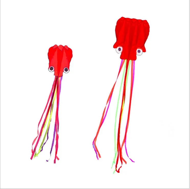 

4M new design chinese kites Outdoor Beautiful Fun Sport toy gift kids Software Polyester easy fly Colourful octopus kite flying, N/a