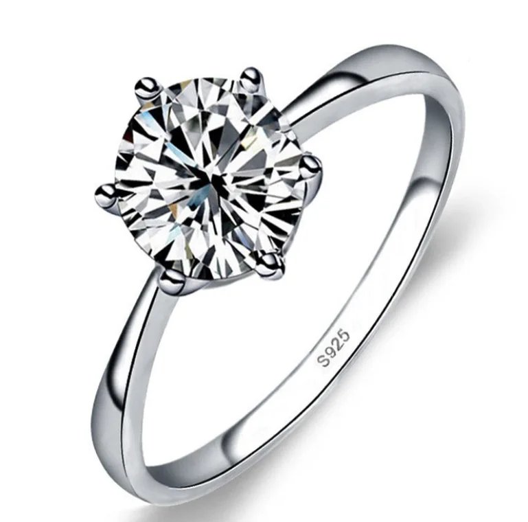 Girlfriend Gift 925 Sterling wedding Silver Ring Wholesale