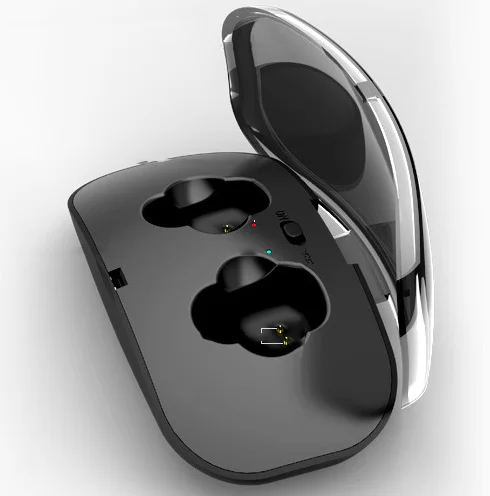 

x18 true wireless stereo earbuds tws 5.0 earbuds with wireless charging box, Black/white