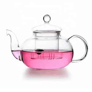 Image of New style fashionable handmade borosilicate high quality glass teapot