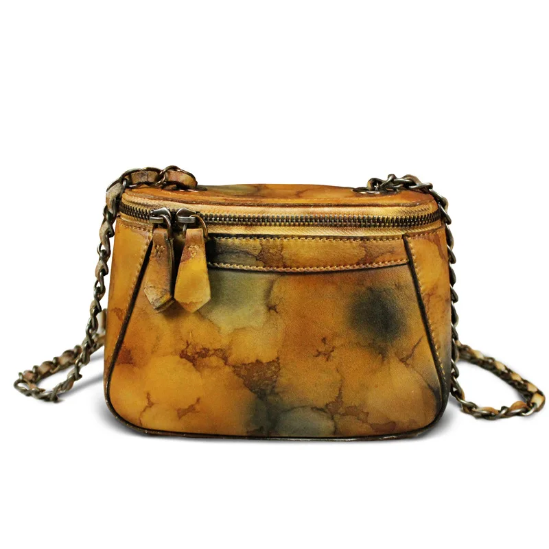 

Top Grain Genuine Leather Handbag For Women 2021 New Fashion Design Vintage Handmade Leather Shoulder Bag Wholesale