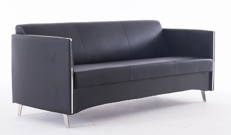 
Alex HL-8001 Contemporary Office Reception Wall Street Sofa in Faux Leather 