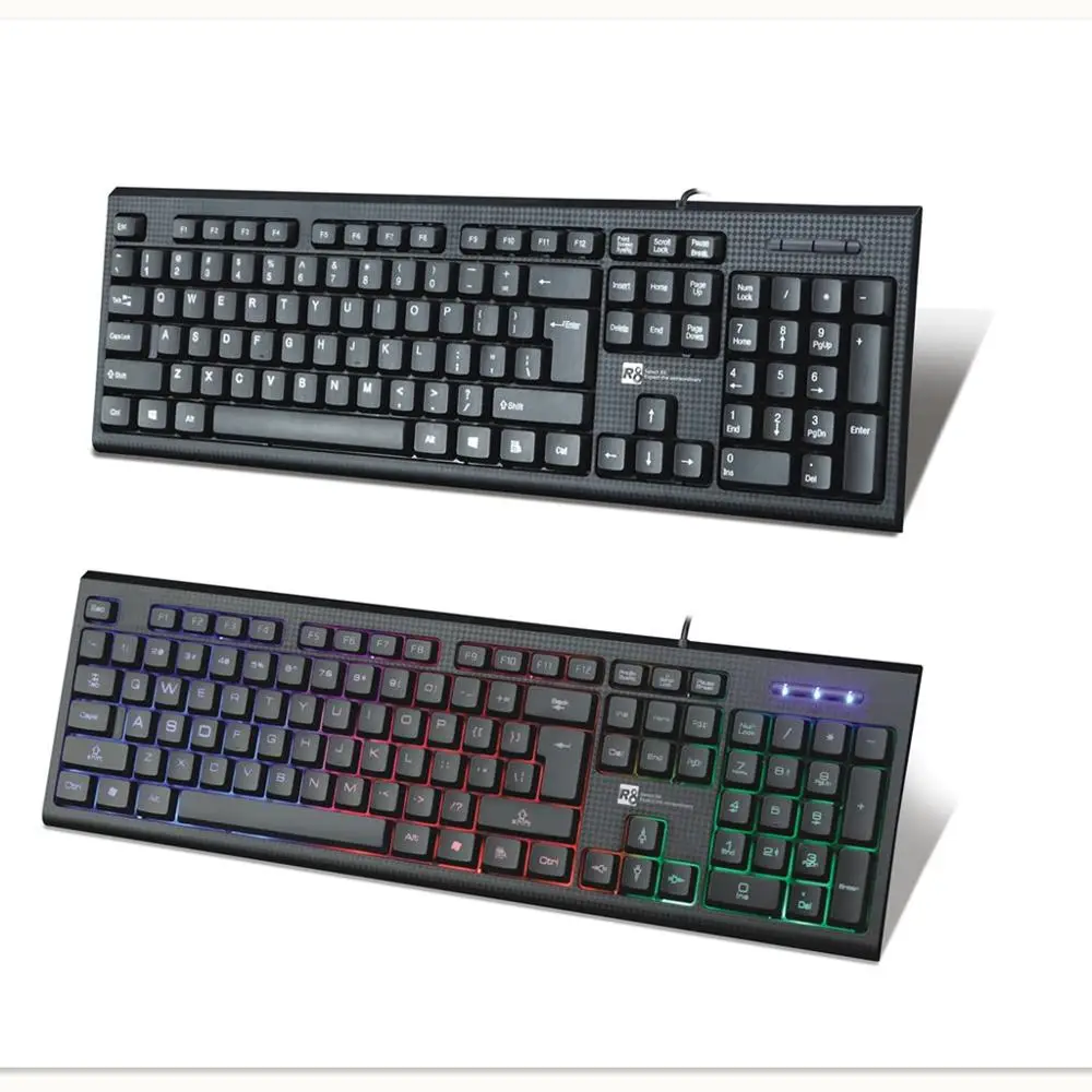 

Best Selling Cheap Price High Grade Wholesale Ergonomics Wired Computer Gaming Keyboard with Backlit, Black