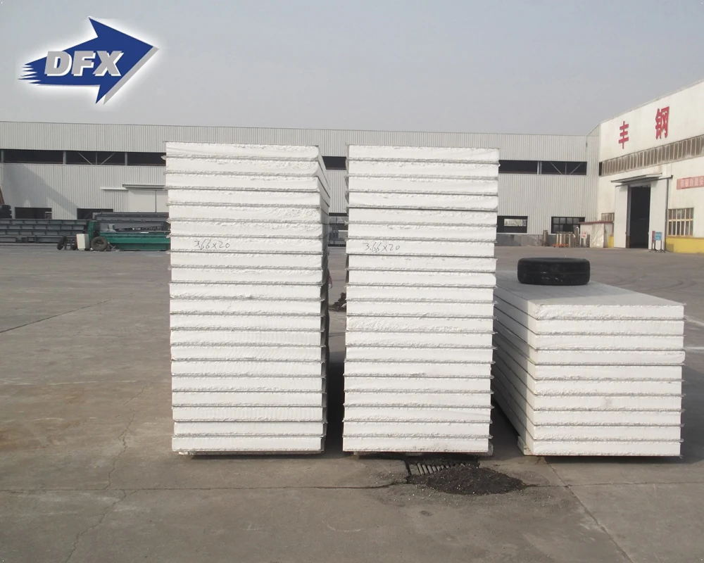 Colored steel polyurethane rock wool composite board