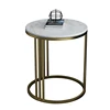 white marble top metal leg sofa side table coffee table stone top dining table popular design