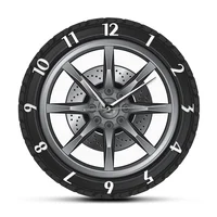 

Car Service Repair Garage Owner Tire Wheel Custom Car Auto Wall Clock Watch Vintage Cool Mechanic Gift Ideal For Car Workshop