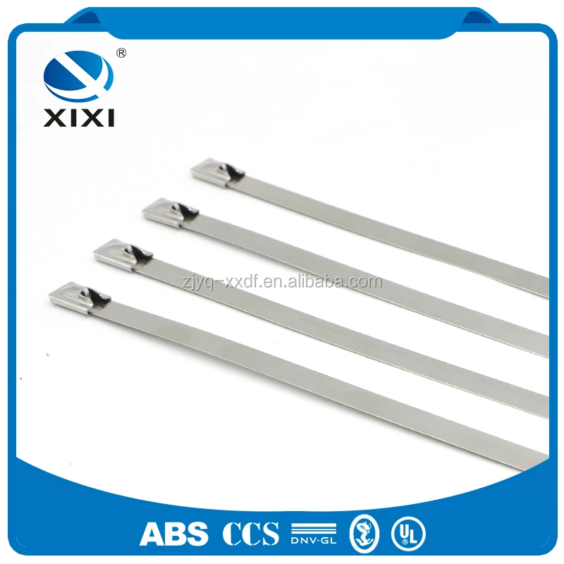 
Self Locking Stainless Steel Metal Cable Zip Ties Uncoated 