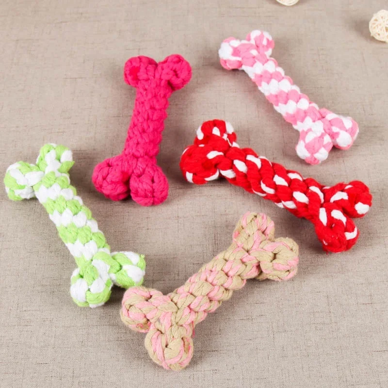 

Manufacturer wholesale dog cotton ball pull chew toy set with rope dog toy rope dog toy, As photo