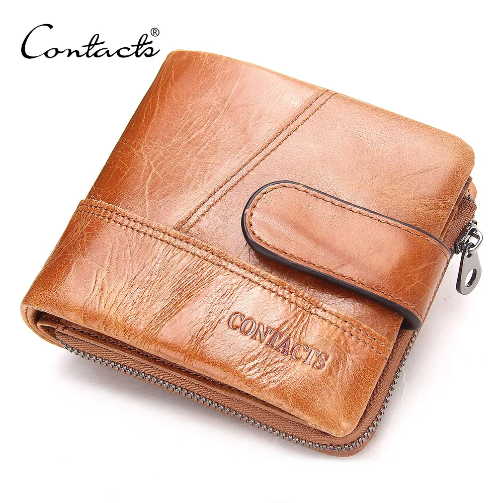 

Wholesale Genuine Cowhide Leather Short Mens Hasp Wallets, Brown