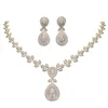 China wholesale 925 sterling silver wedding jewelry sets with AAA CZ zircon stones