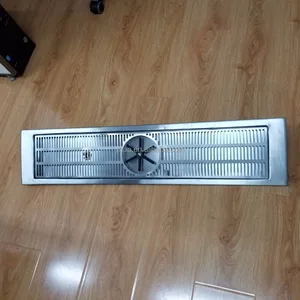 stainless steel drip tray with glass rinser