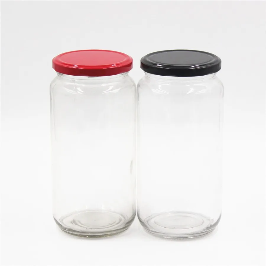 Whole Sale 650ml Juice Fruit Can Wide Mouth 22 Oz Mason Glass Storage