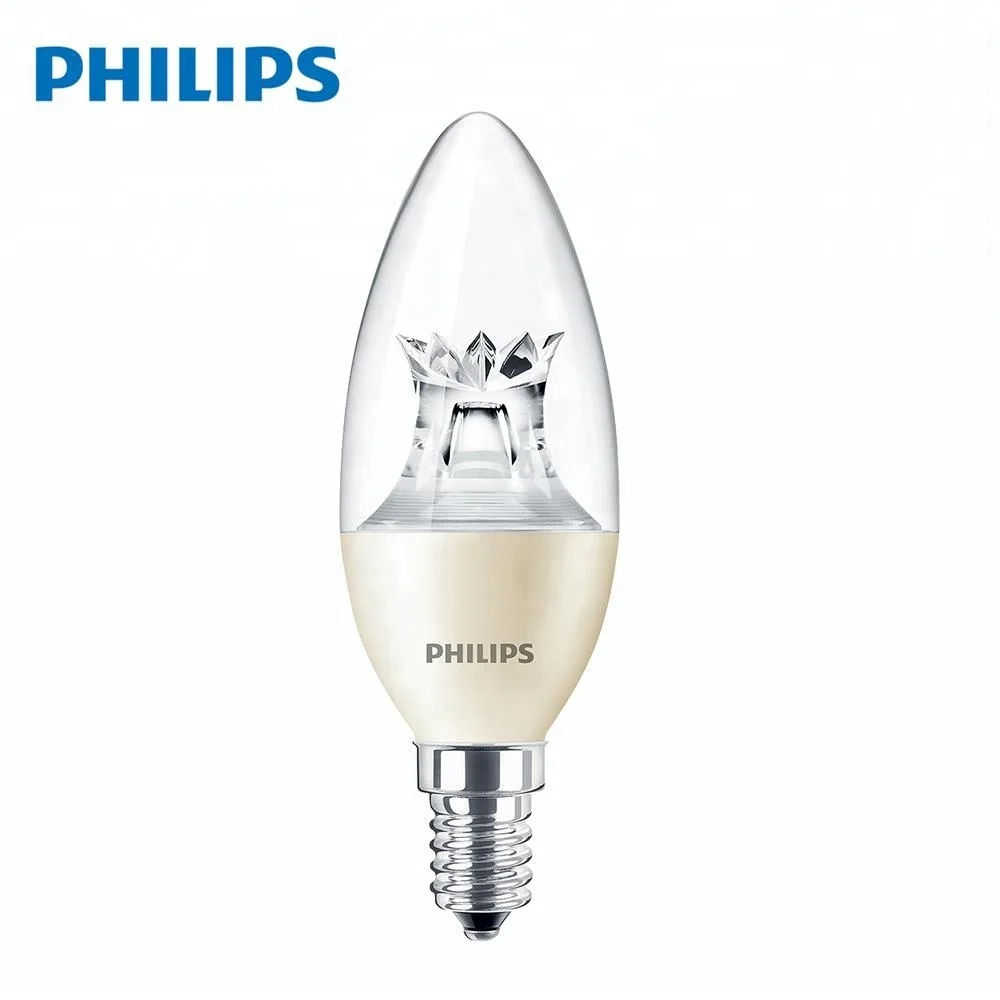 PHILIPS MAS LEDcandle DT 8-60W B40 E14 827 CL LED BULB 220V LED candle light