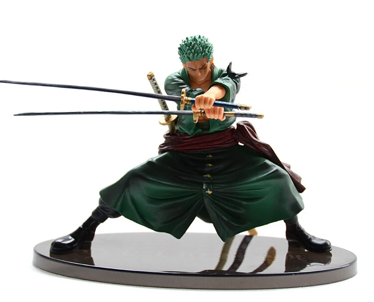 Anime One Piece 13cm Cool Decisive Battle Version One Piece Roronoa Zoro PVC Figure Toy PVC