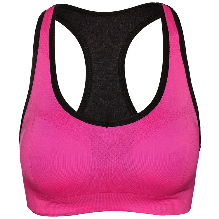 

Lynmiss Wholesale Custom Private Label Women Sexy Seamless High Impact Workout Gym Fitness Wear Yoga Top Sport Bra, Black, orange, rose red, grey,blue