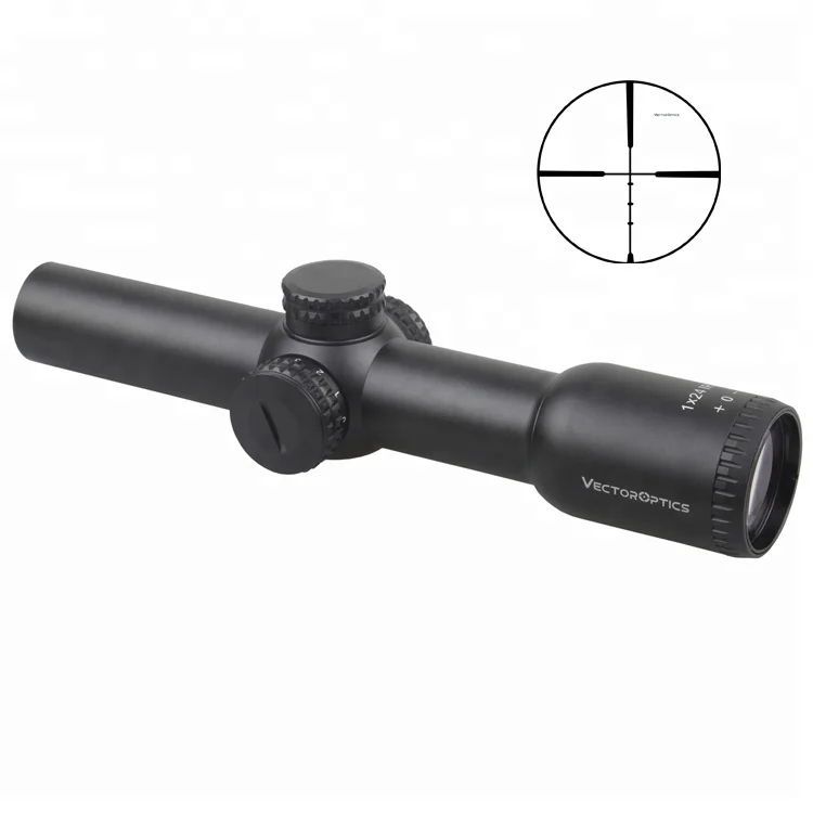 

Vector Optics 1x24 Compact Riflescope 30mm Monotube Fully-Multi Coated 1/2 MOA Crossbow Riflescope For PCP Air Gun Hunting