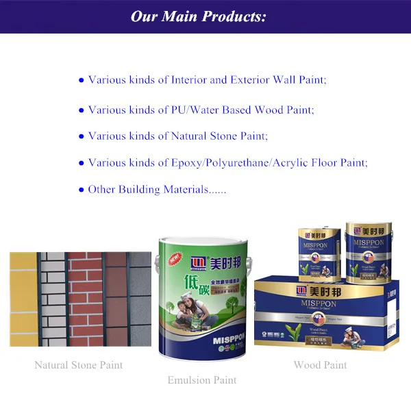 Zimbabwe Outer Wall Paint Supplier,Misppon Architecture Paint Oem For