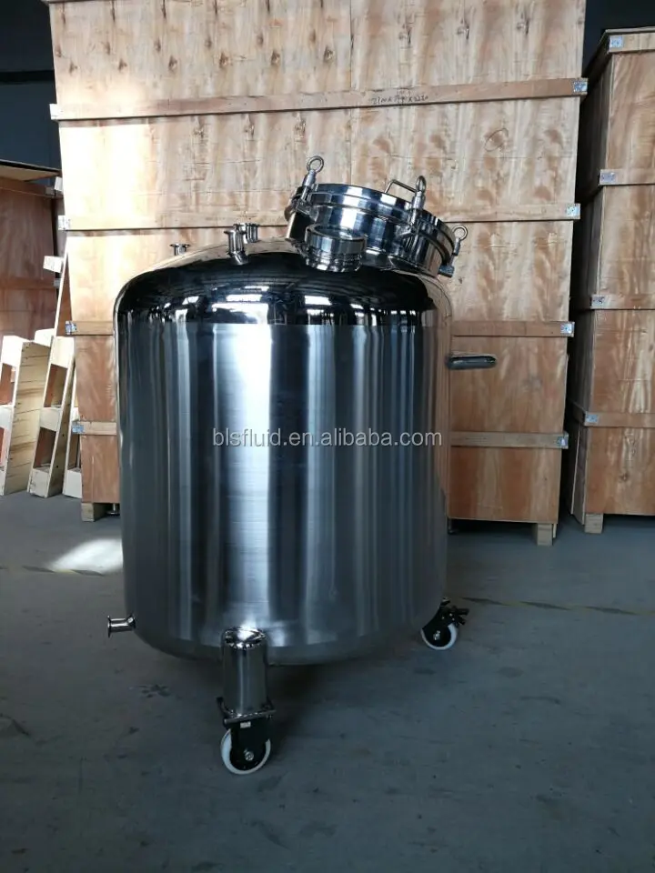 Movable Stainless Steel Drum With Tap/stainless Steel Drum For Honey