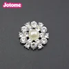 Rhinestone Embellishment Pearl Crystal Button ,Wedding Brooch for Bouquet Invitation Cake Decoration Hair Comb Clip