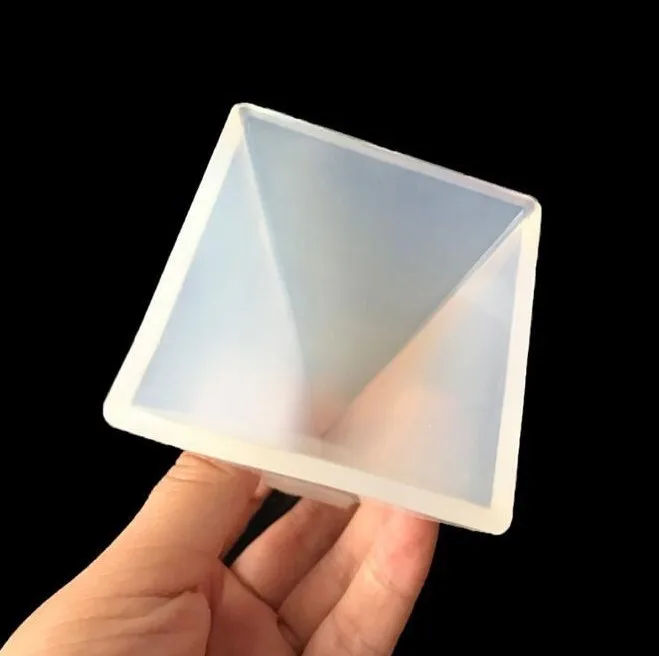 Pyramid Silicone Mold Resin Jewelry Making Mould Epoxy Pendant Craft DIY Tool