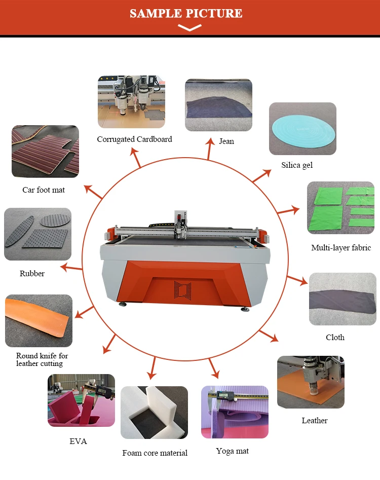 2500*1600mm cnc full and half vibrating knife cutting cnc foam cloth cutting machine price india