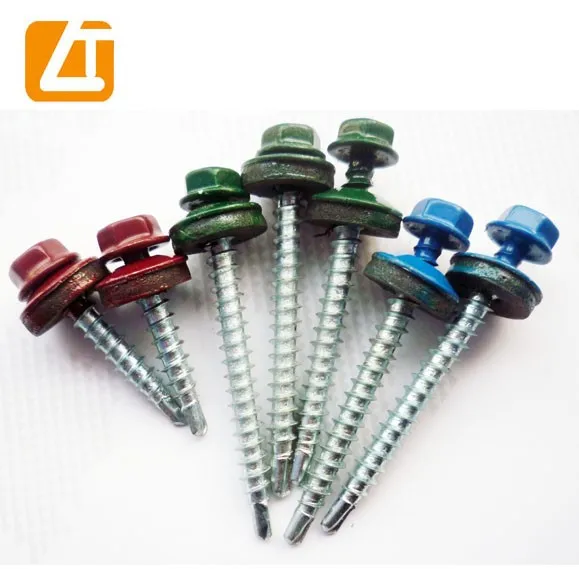 Ral Hex Washer Head Self Drilling Screw With Color Painted Roofing