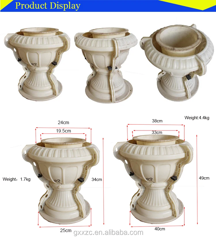European Durable Concrete Flower Garden Pot Molds Buy European Flower