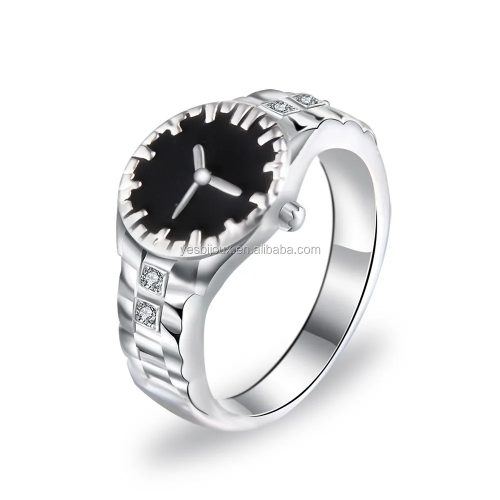 

watch finger ring jewelry cubic zirconia lady ring