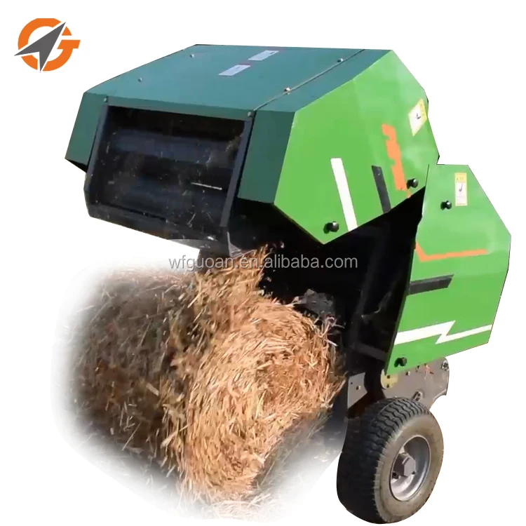 
Straw rolling rice machine baling press round baler 