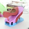 Plastic storage shoe slot stackable shoe organizer