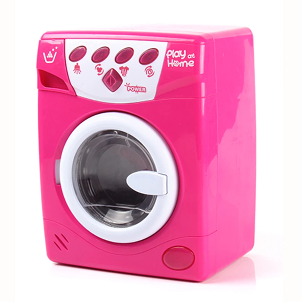 pink toy washing machine