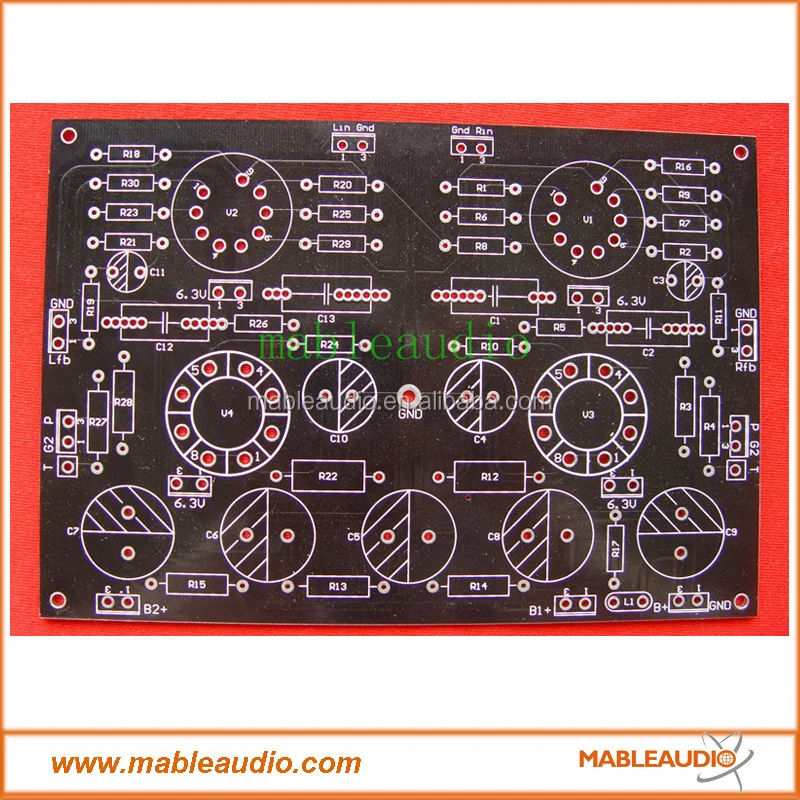 Printed Pcb Board For El34 Single Ended Amplifier - Buy Pcb Board ...