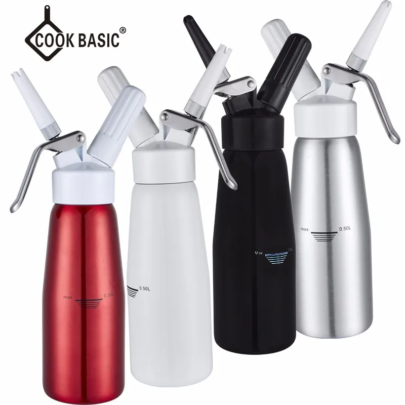 Professional Whipped Cream Dispenser With Plastic Handle Cream Whipper