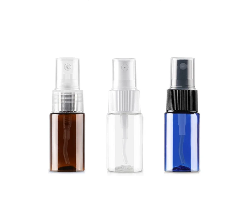 

10ml PET plastic bottles cosmetic packaging with spray cap