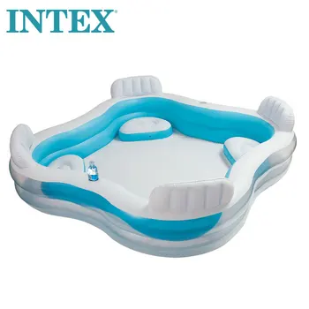 intex inflatable family lounge pool