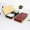 Leather Look Design Holder, Great Teachers Gift sticky note pads/memo pad/ sticky note with calendar