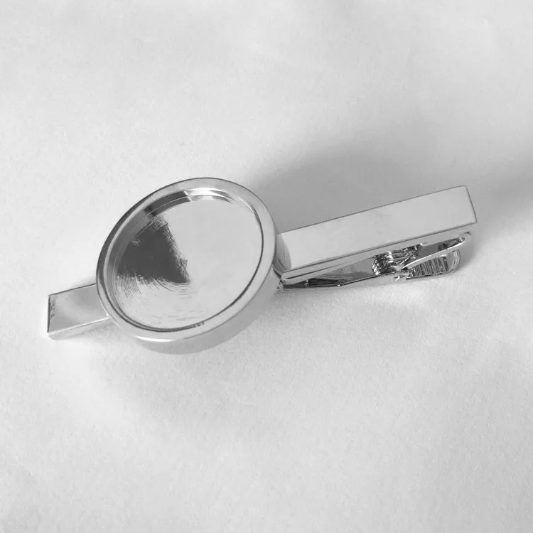 Custom DIY jewelry coin holder metal blank tie clip.jpg