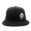 Closed Back Closure Snapback Embroidery Flat Brim Polyester Sweatband Cotton Custom Snapback Cap Custom Embroidered