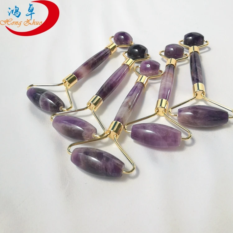 

Factory Directly Sell amethyst facial quartz roller Crystal Face Set