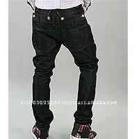 
jss7775 low crotch carrot mans denim jeans 